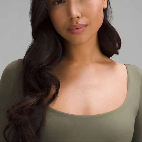 NWT Lululemon Wundermost Ultra-Soft Nulu Square-Neck Long-Sleeve Bodysuit - Picture 3 of 6